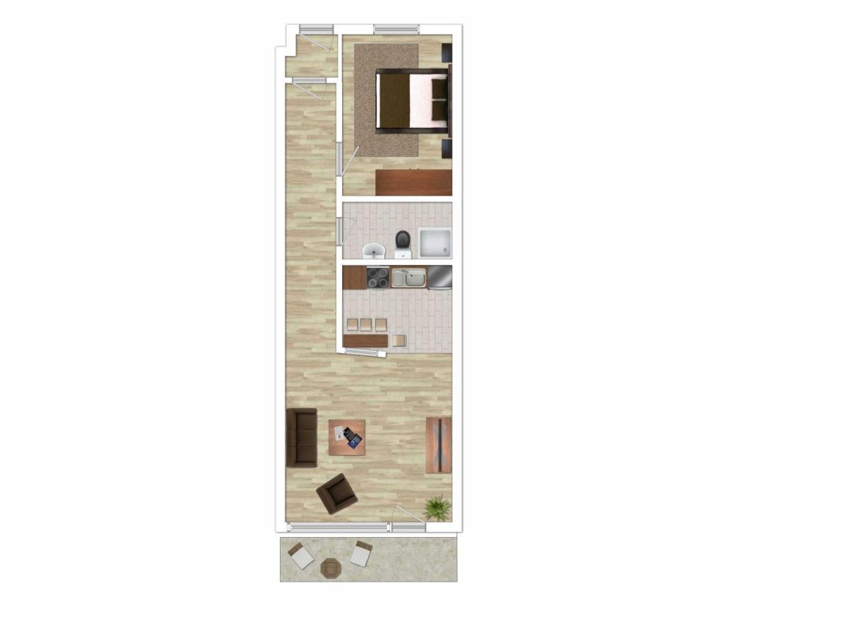 Wohnung 13, 2 Raum Wohnung Im Haus Pacific Mit Seesicht Cuxhaven Exteriér fotografie